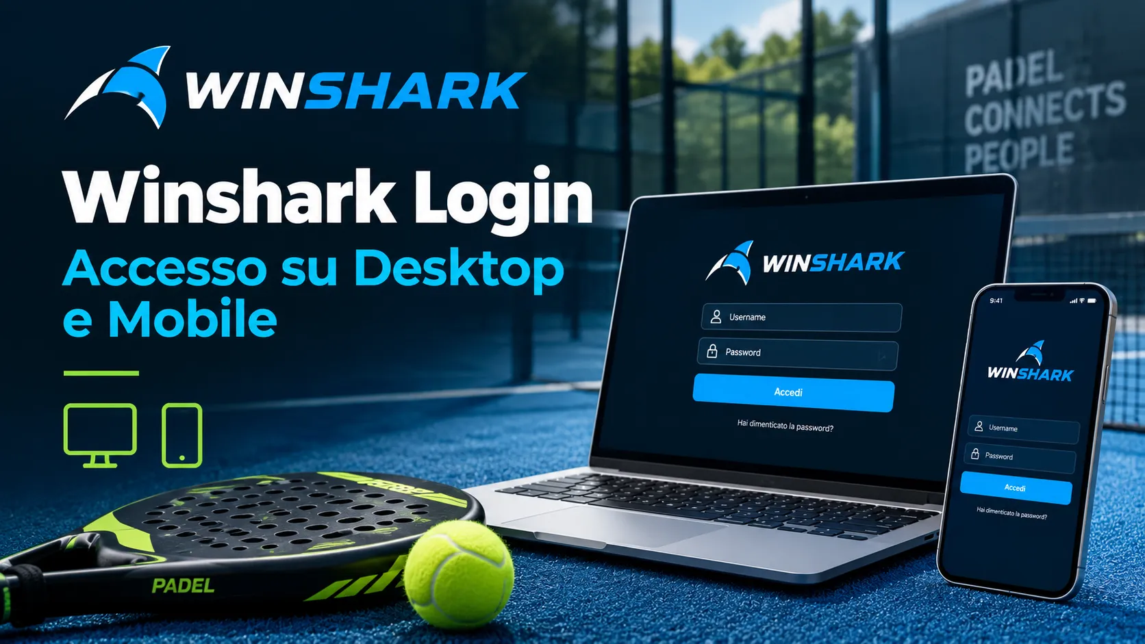 Winshark Login — Accesso su Desktop e Mobile